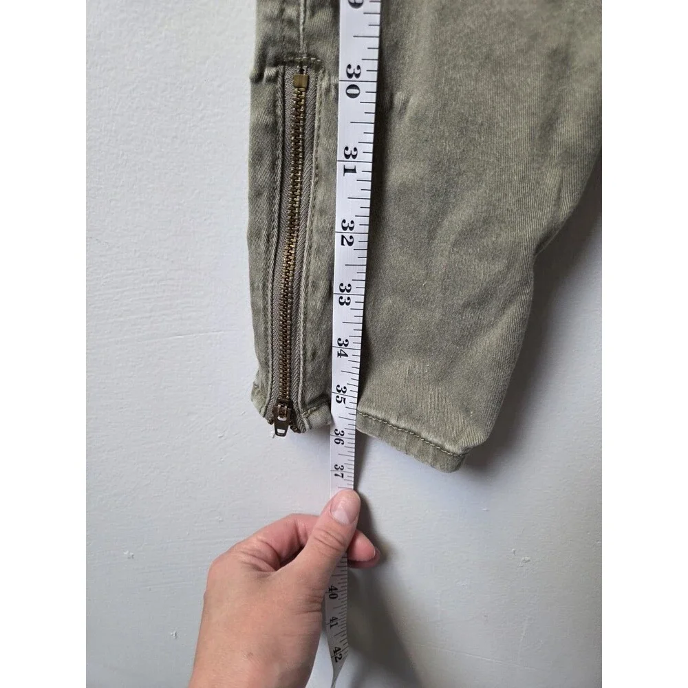 Banana Republic Green Skinny Cargo Utility Pants Size 4